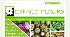 Desktop Screenshot of espacefleurs.net