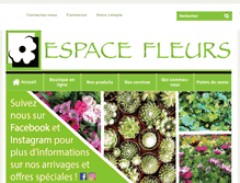 Tablet Screenshot of espacefleurs.net